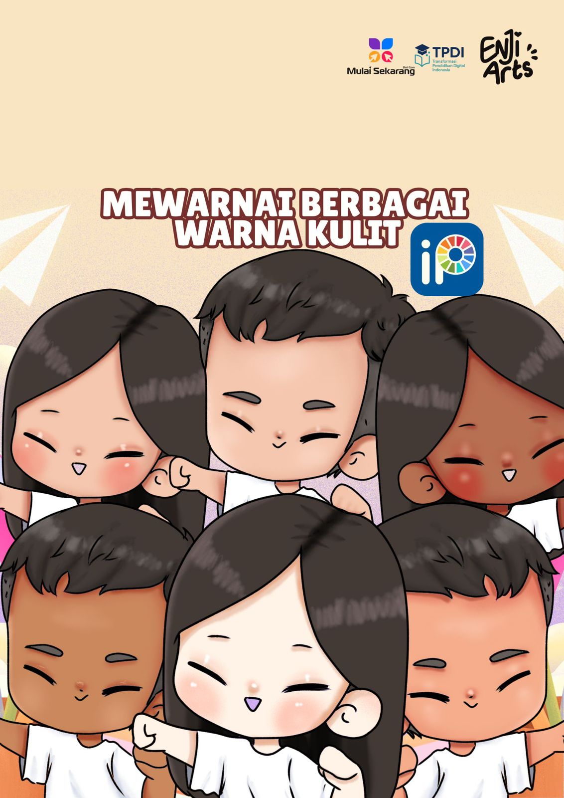 Mewarnai Berbagai Warna Kulit with ENJIARTS